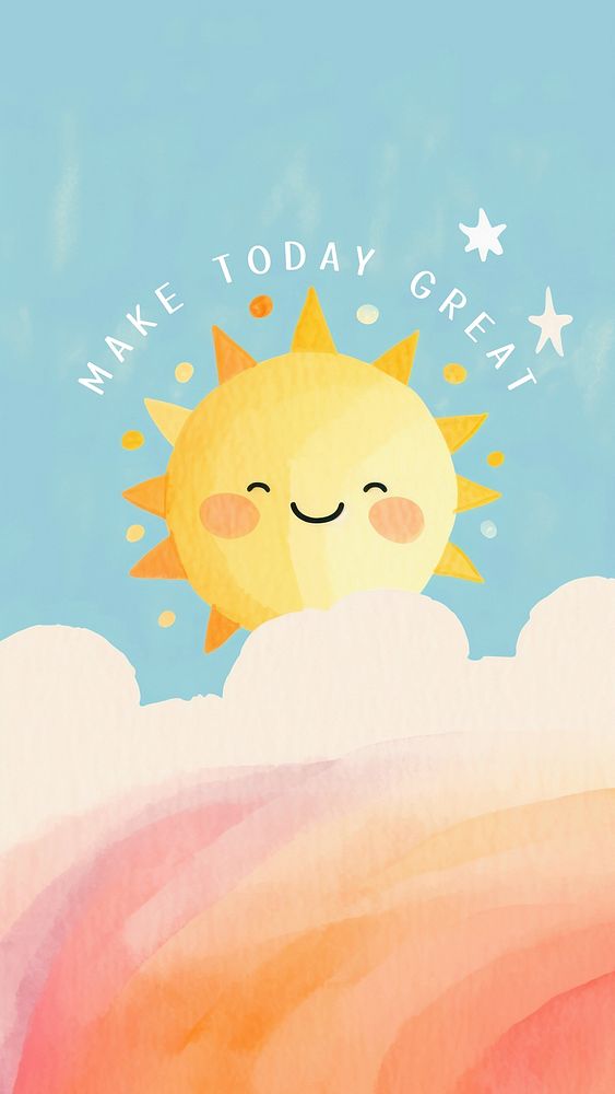 Make today great quote Instagram story template
