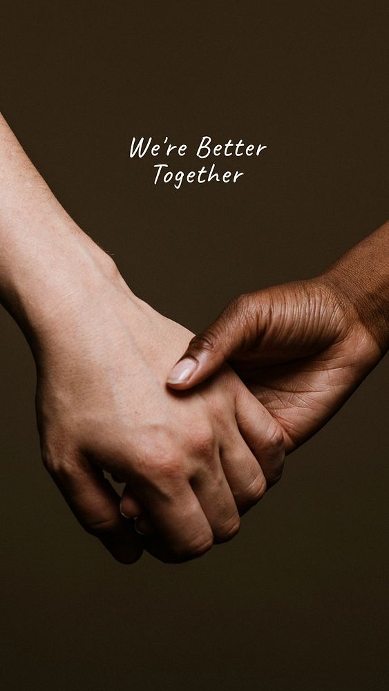 We're better together quote Instagram story template