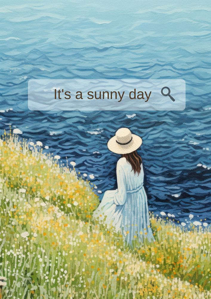 Sunny day poster template