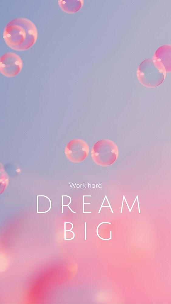 Dream motivational quote mobile wallpaper 