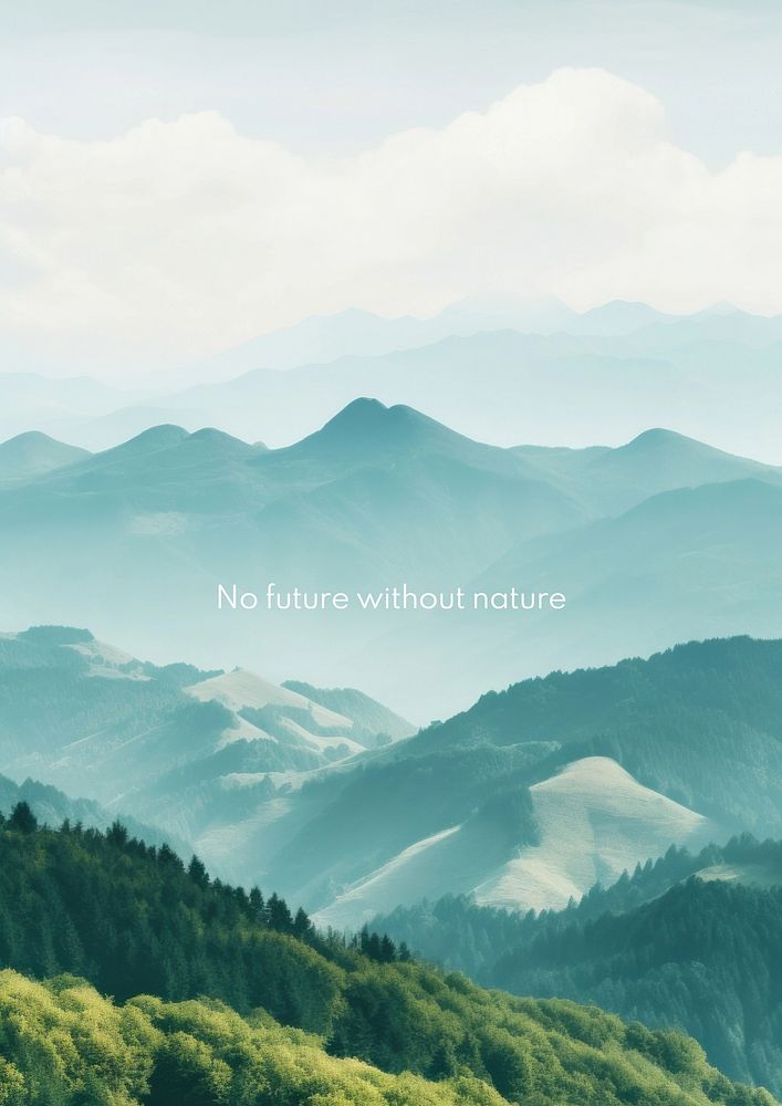 Nature  quote poster template