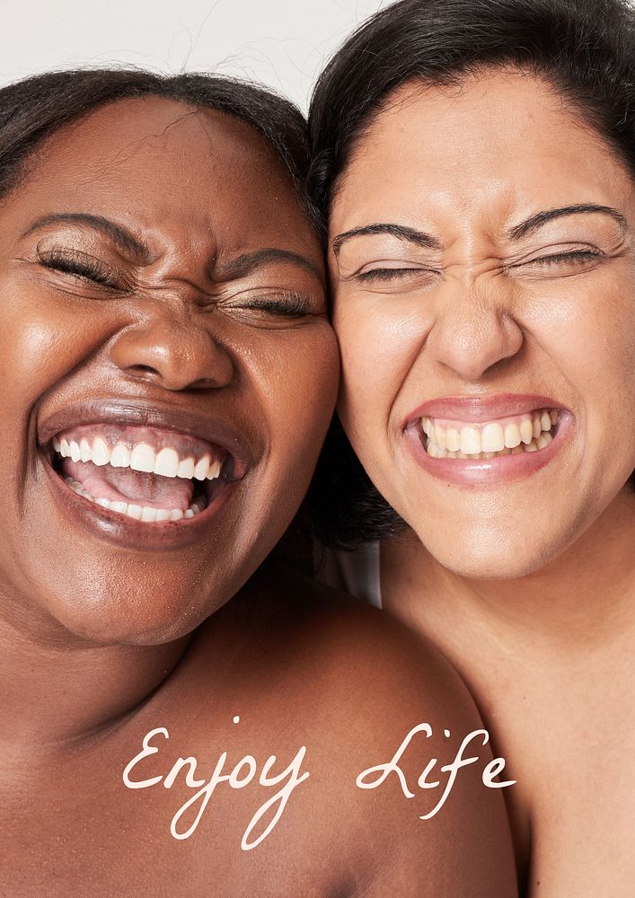 Enjoy life quote poster template