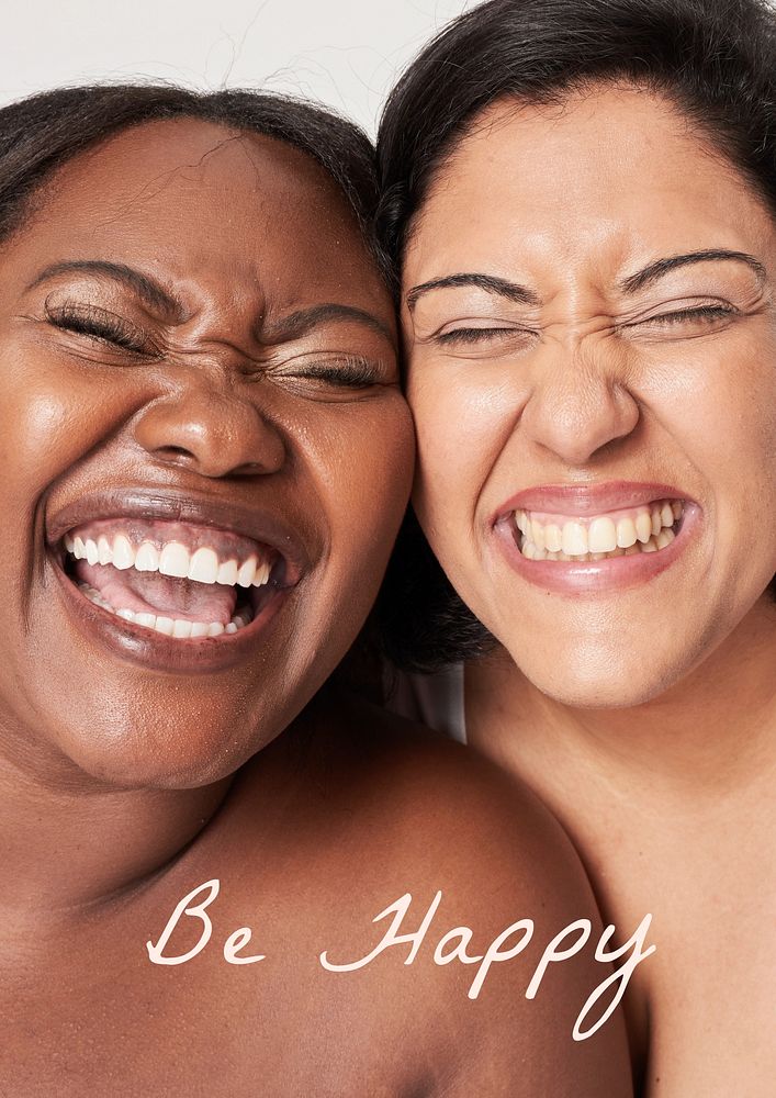 Be happy quote poster template