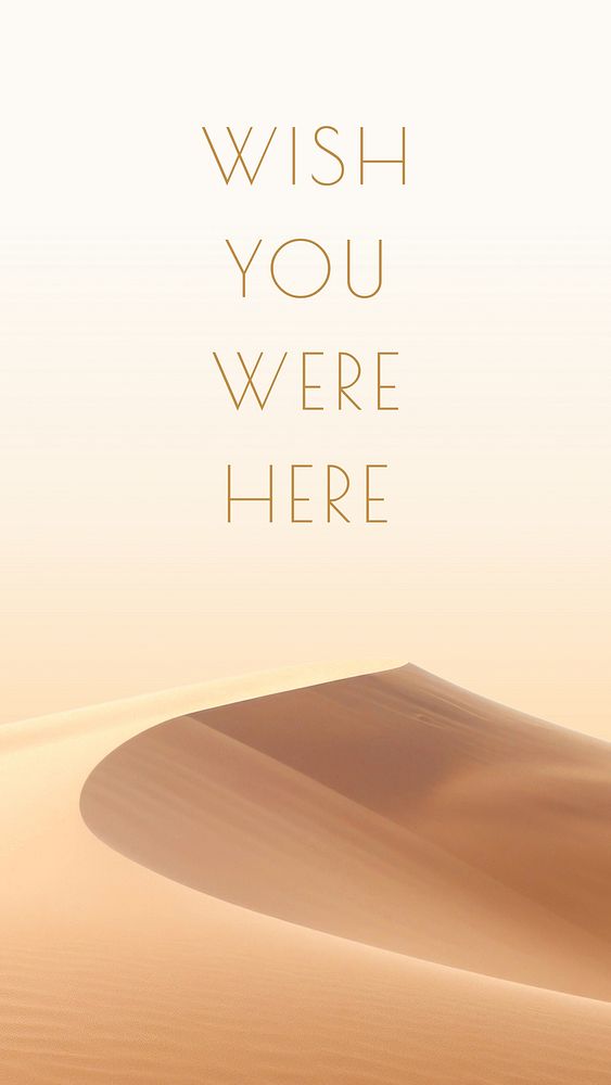 Wish you were here quote Instagram story template