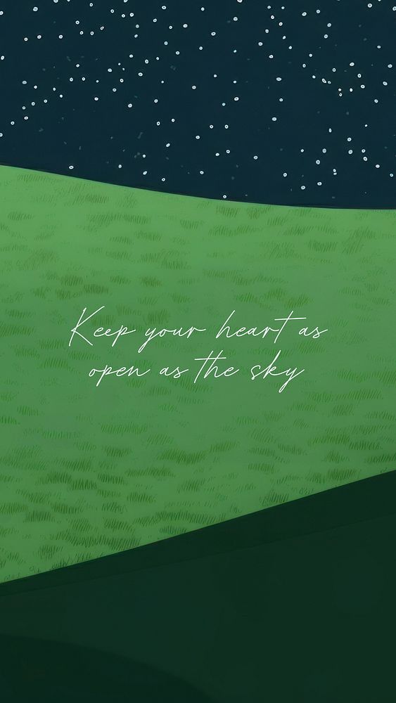 Keep your heart open Instagram story 