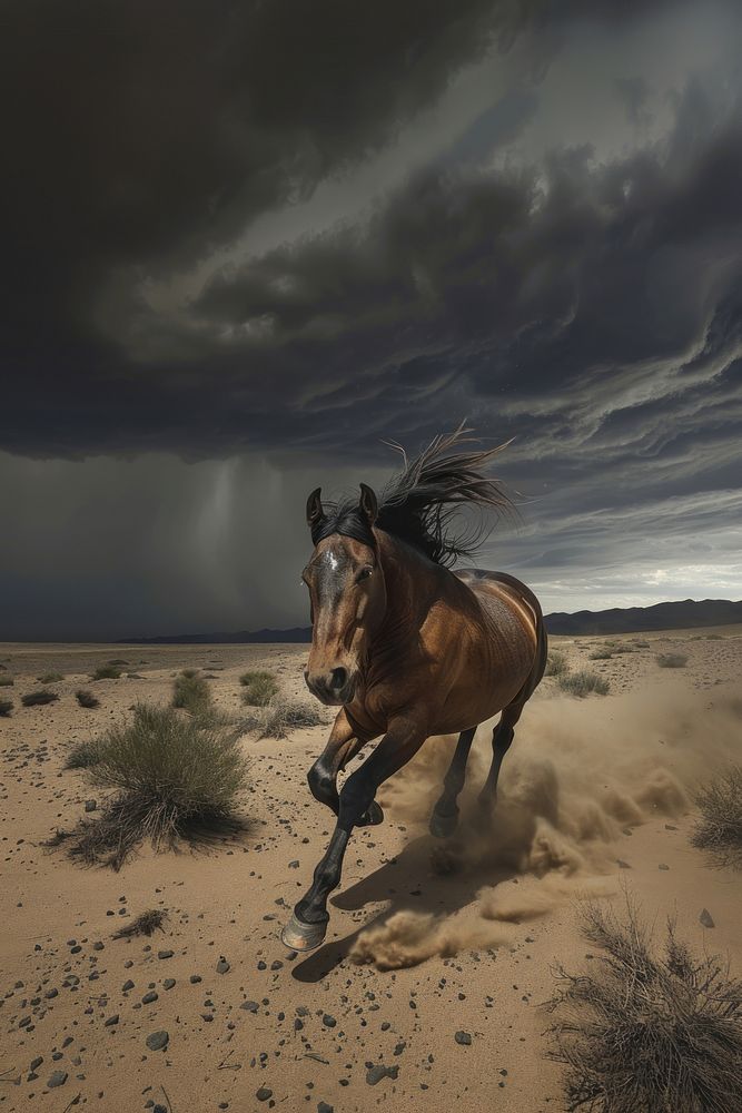 Horse stallion outdoors animal.