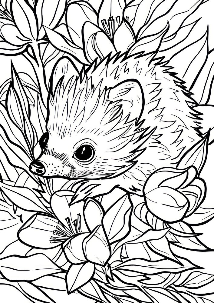 Hedgehog book illustrated publication.
