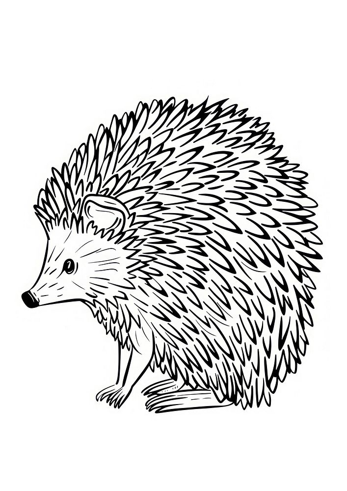 Hedgehog hedgehog illustrated porcupine.