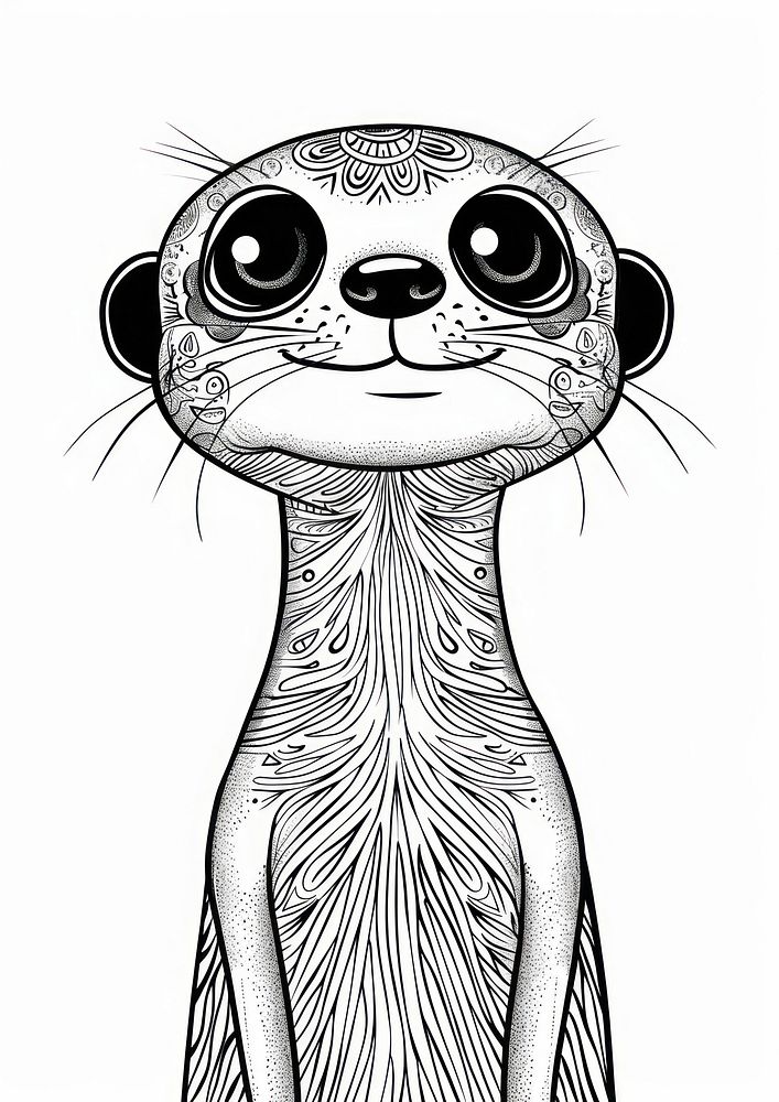 Meerkat meerkat illustrated wildlife.