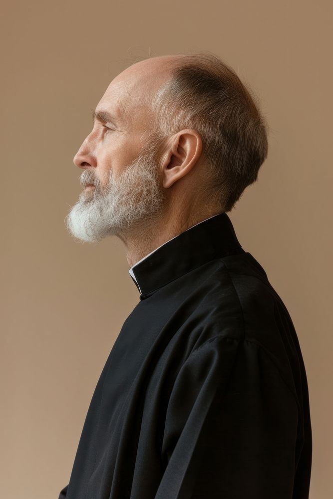 Priest side portrait photo photography bishop.