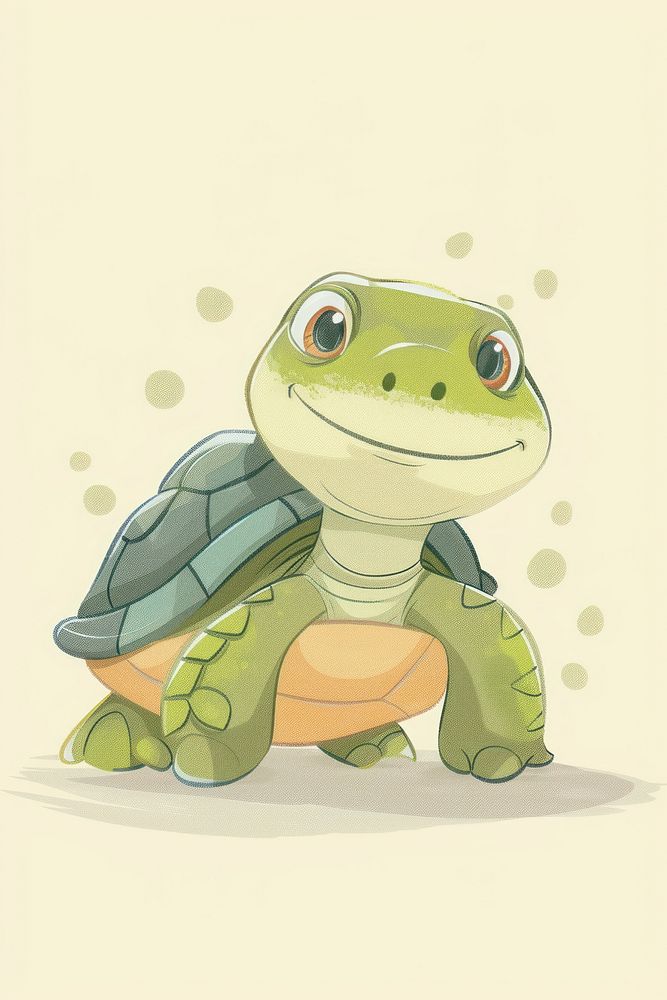 Happy smiling turtle amphibian tortoise wildlife.