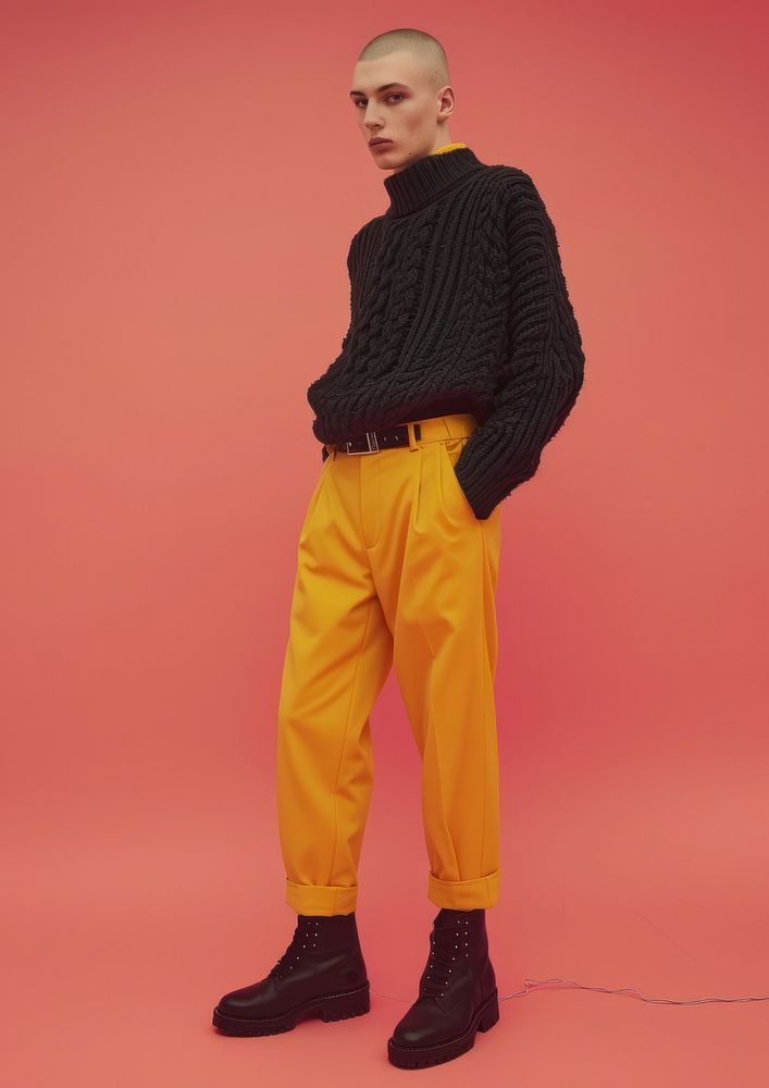 Skinhead male sweater clothing knitwear.