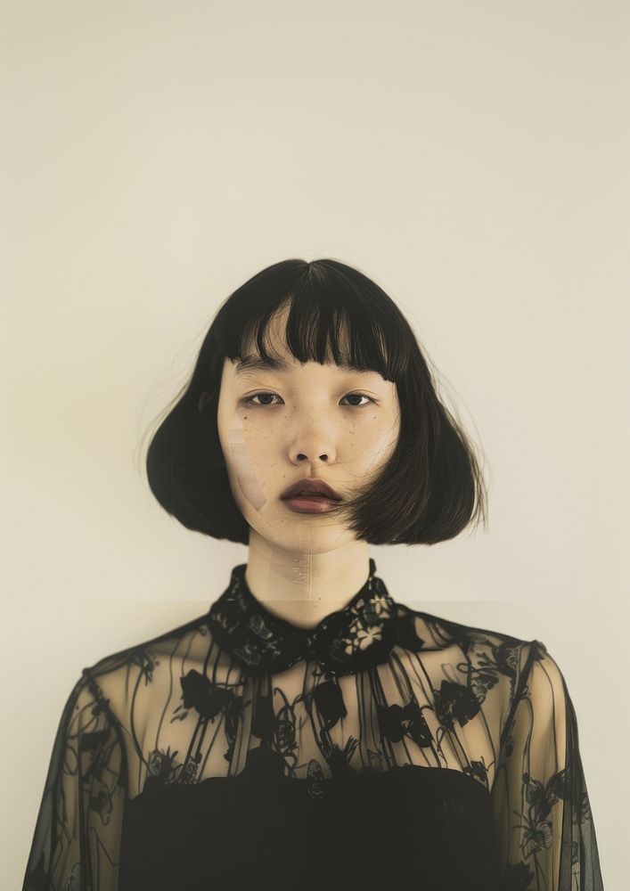 Asian woman portrait photo face.