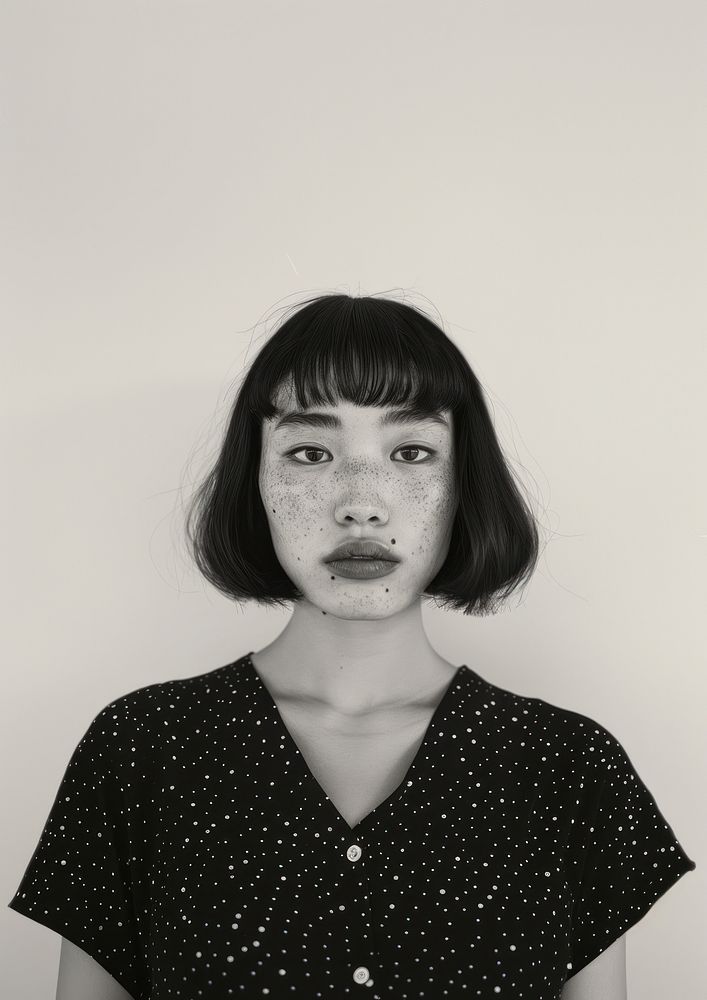 Asian woman portrait photo face.