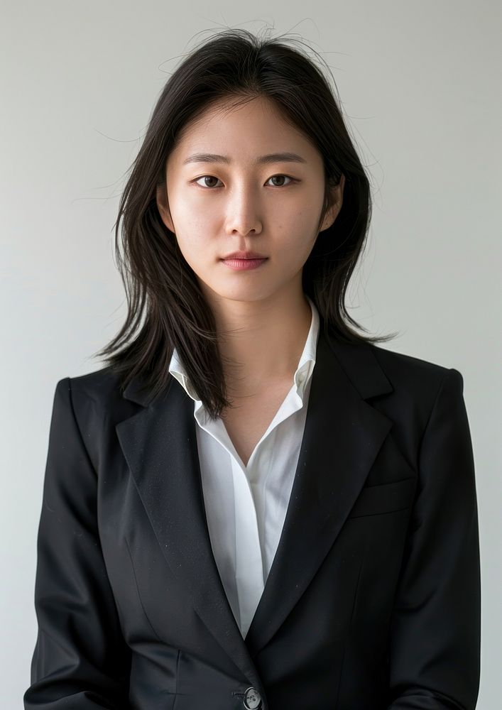 Korean business woman portrait photo face.