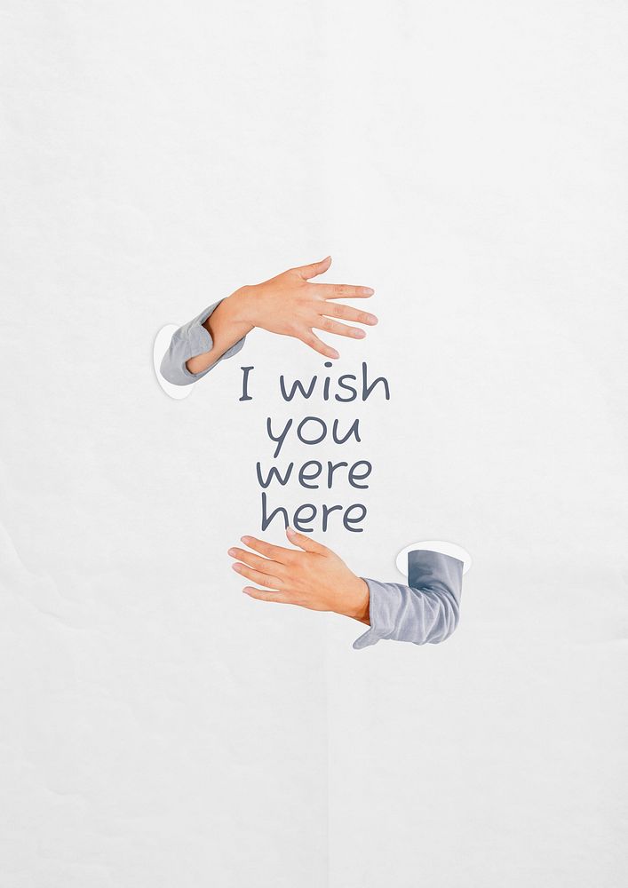 Wish you were here poster template