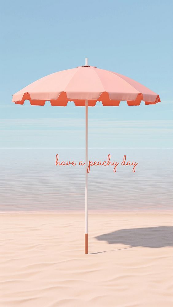 Peachy day quote Facebook story
