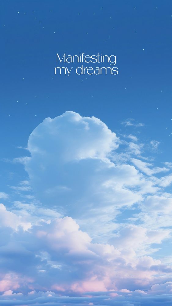 Dreams spiritual  quote Facebook story template