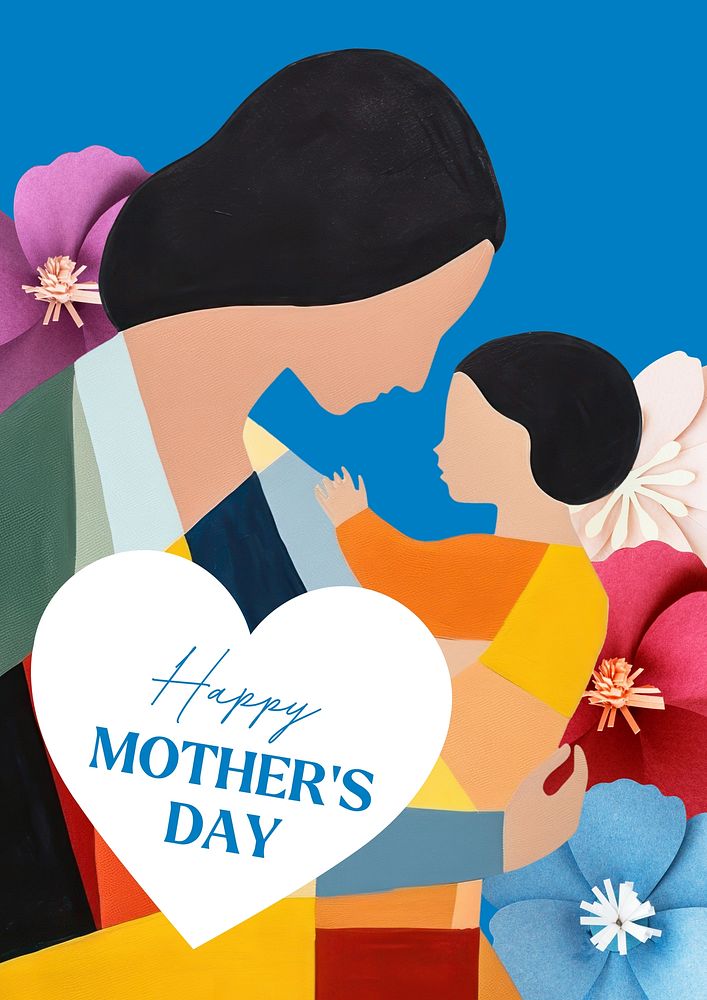 Happy Mother's Day poster template