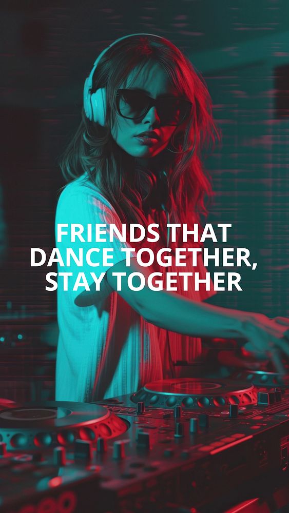 Dance s quote Facebook story template