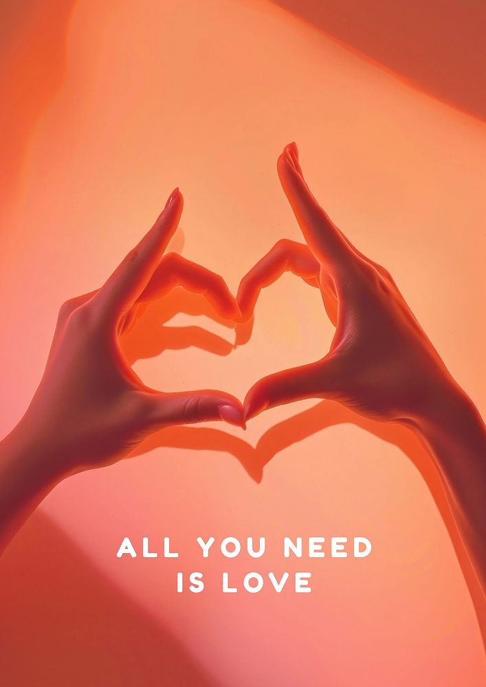Love  poster template