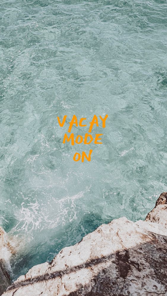 Vacay mode quote Facebook story template