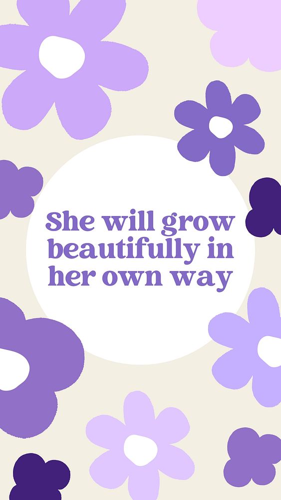 Beauty  quote Facebook story template