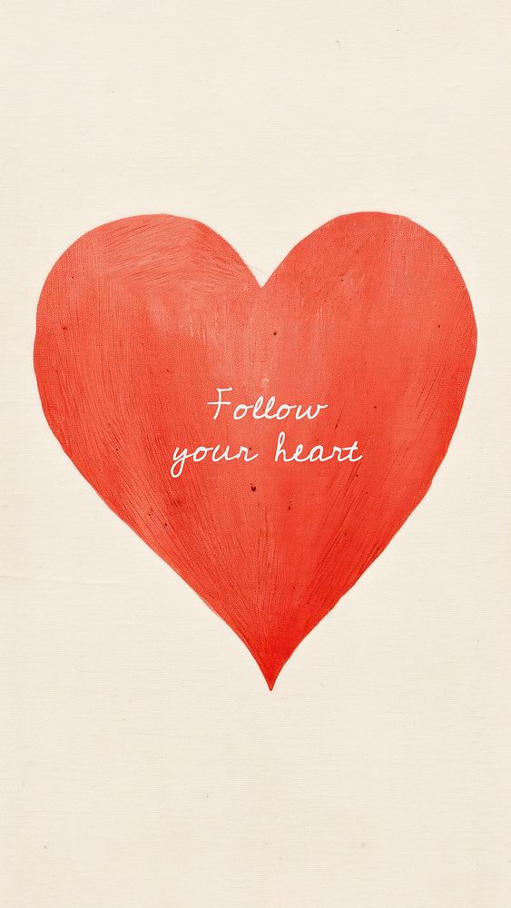 Follow your heart quote Facebook story template