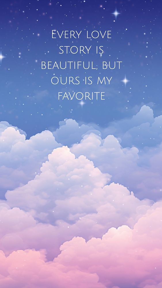 Romantic  quote Facebook story template