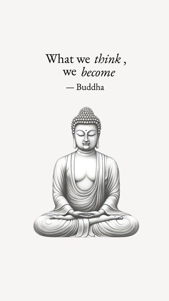 Buddha's  quote Facebook story template