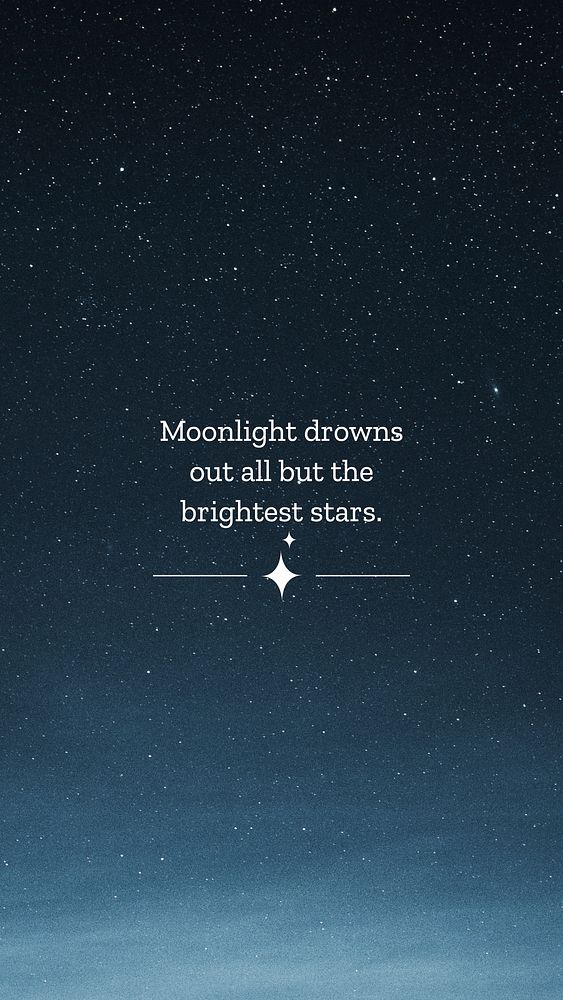 Moon inspiration  quote Facebook story template