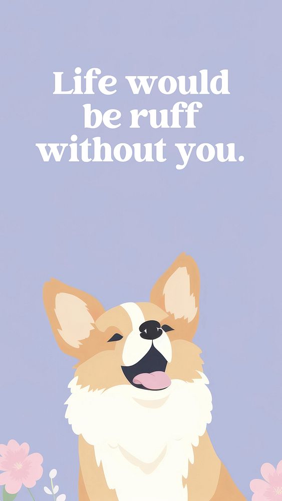 Pet  quote Facebook story template
