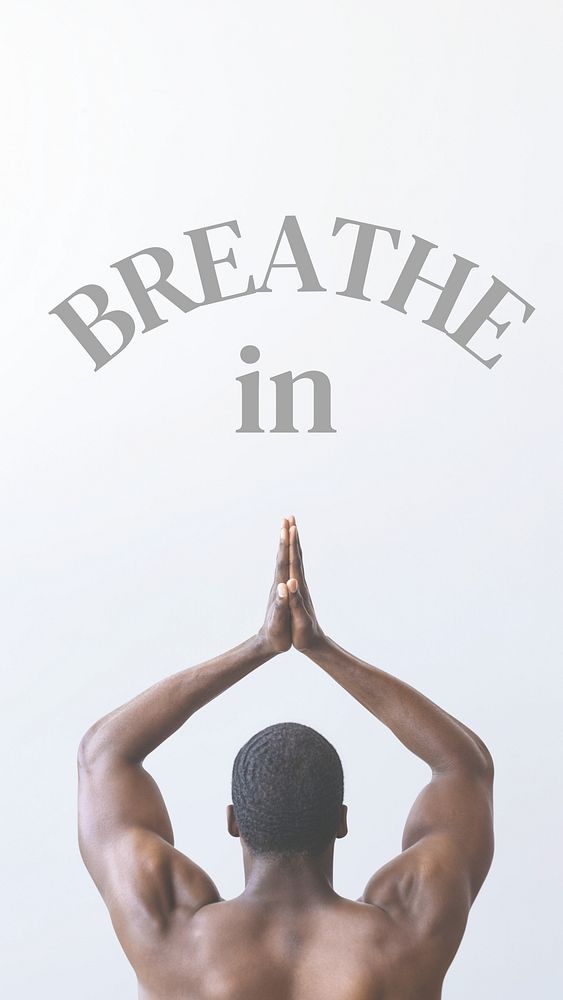 Breathe in quote Facebook story template