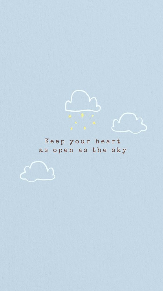 Keep your heart open quote Facebook story template