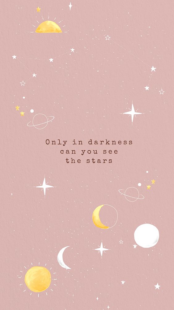 Only in darkness quote Facebook story template