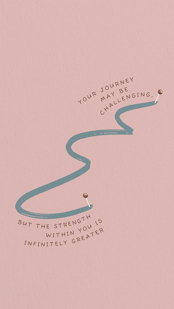 Journey & strength quote Facebook story template