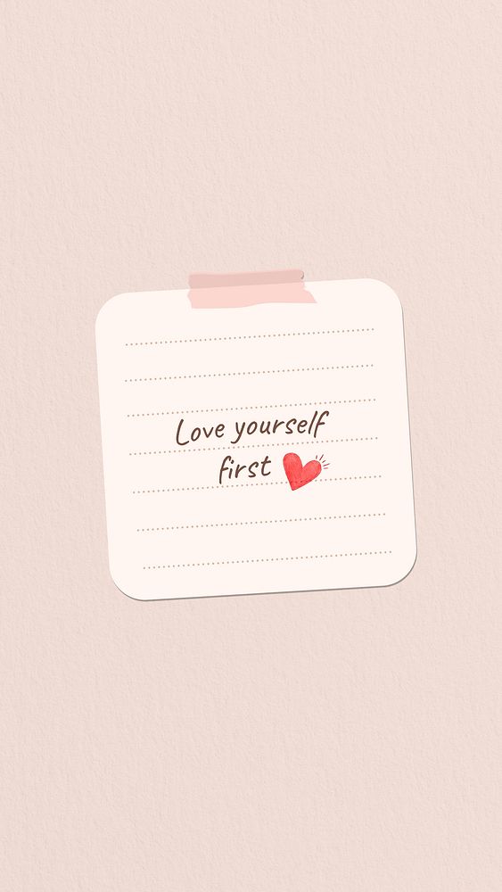 Love yourself first quote Facebook story template