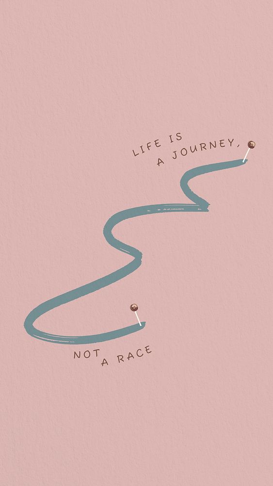 Life is a journey not a race quote Facebook story template
