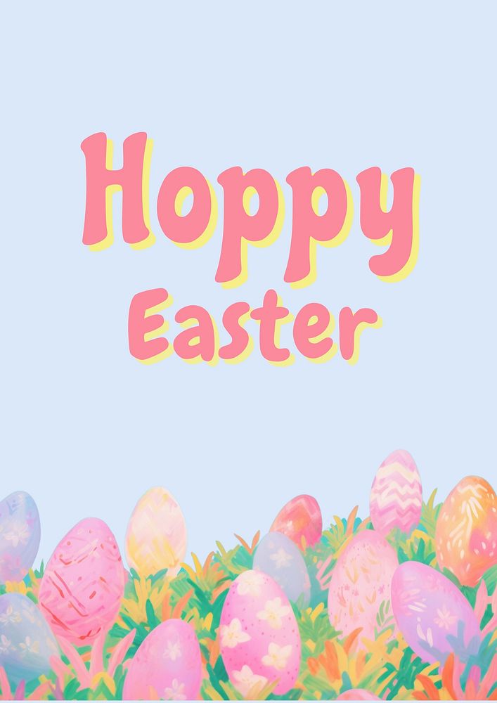 Happy easter poster 