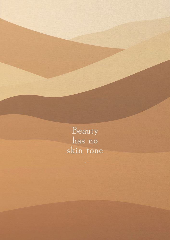 Beauty no skin tone poster template