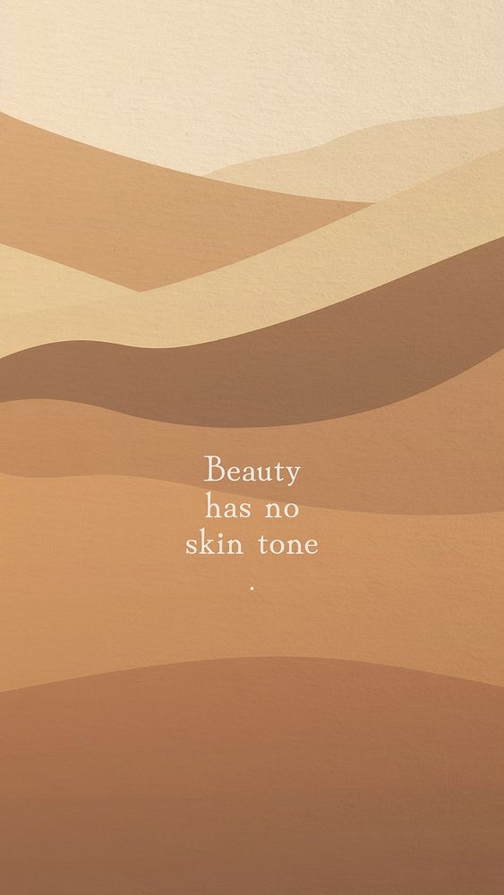 Beauty no skin tone Instagram story 