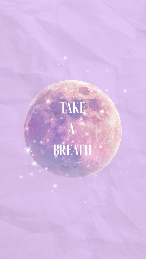 Take a breath quote Instagram story template