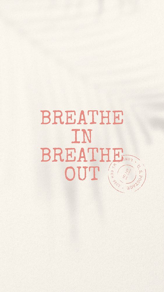 Breathe quote Instagram story template