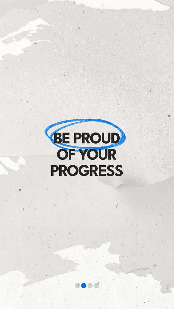 Be proud quote Instagram story template
