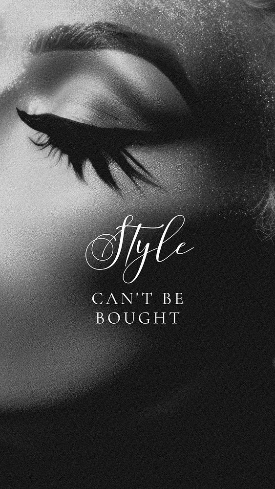 Fashion style quote Facebook story template