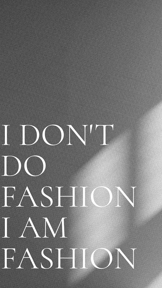 I am fashion quote Facebook story template