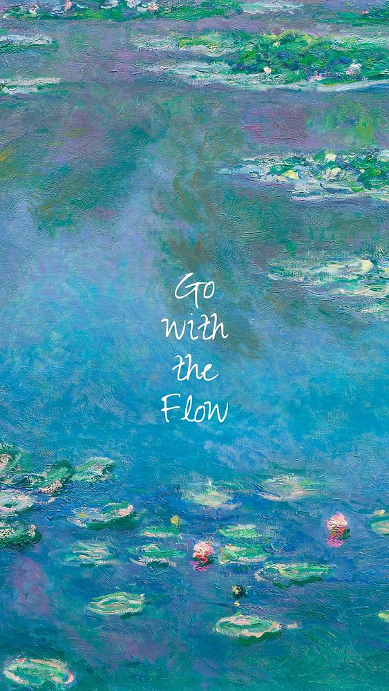 Go with the flow Instagram story 