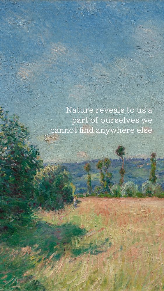 Nature quote Instagram story 