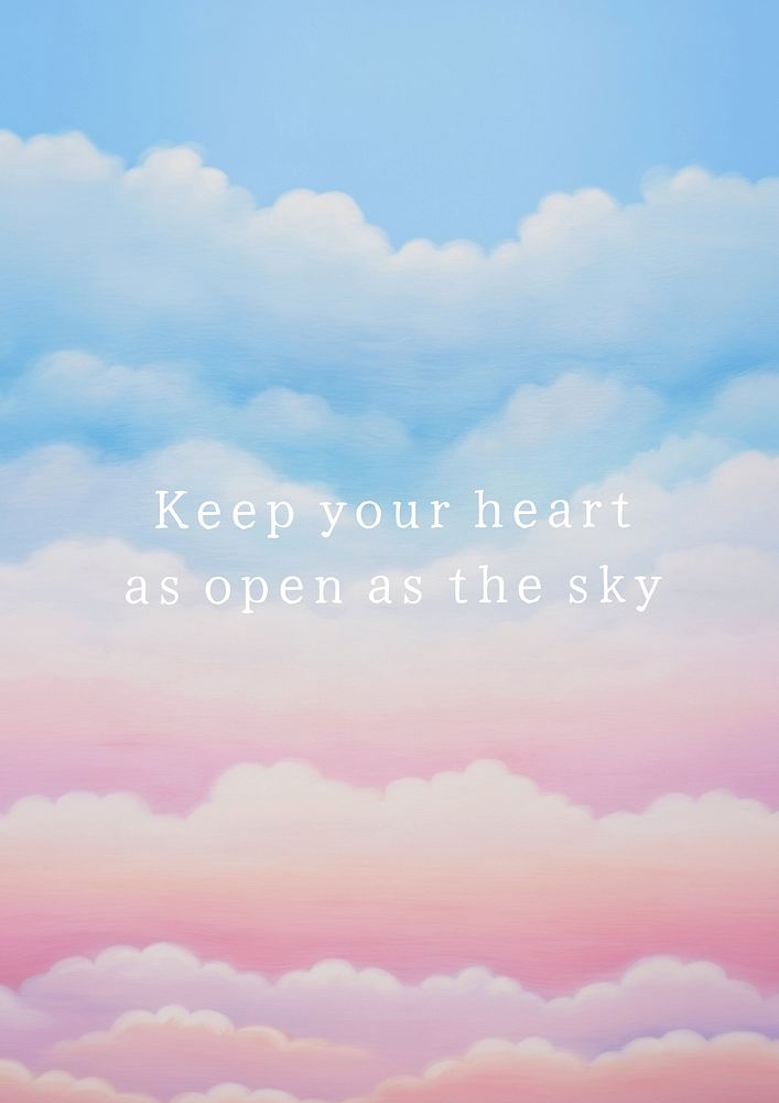 Keep your heart open poster 