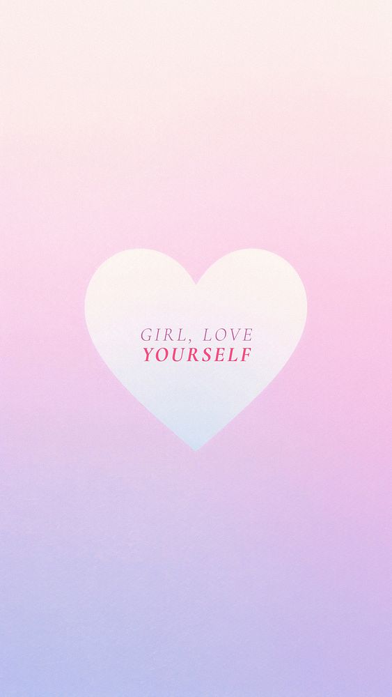 Love yourself quote Facebook story template